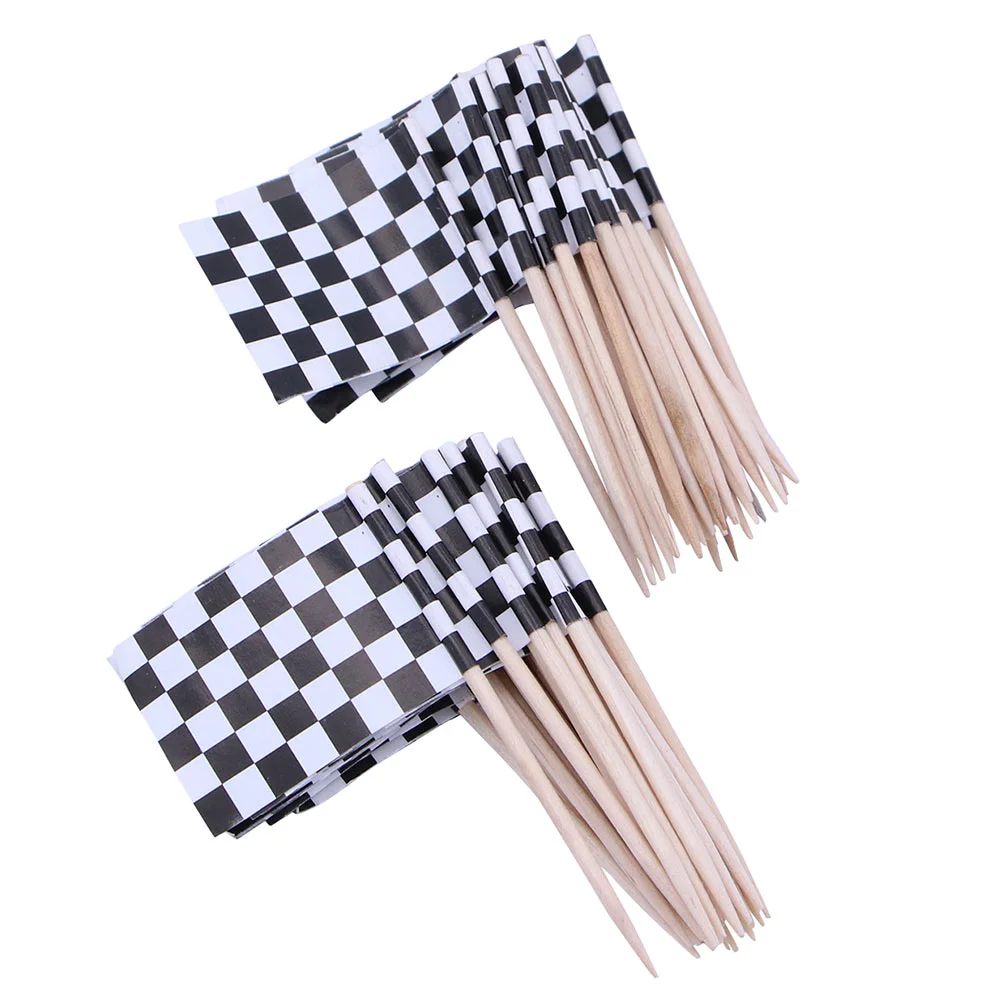 150 Pcs Black White Checkered Flag Birthday Cake Decorations Dessert Toppers Racing Toothpicks Fruitcakes Cupcake
150 Pcs Black White Checkered Flag Birthday Cake Decorations Dessert Toppers Racing Toothpicks Fruitcakes Cupcake