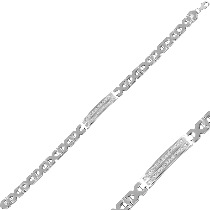 Серебряный браслет с искусственным цирконием
Серебряный браслет с искусственным цирконием