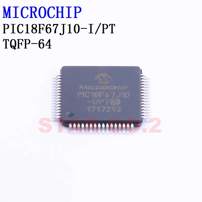 

2PCSx PIC18F67J10-I/PT TQFP-64 MICROCHIP Microcontroller