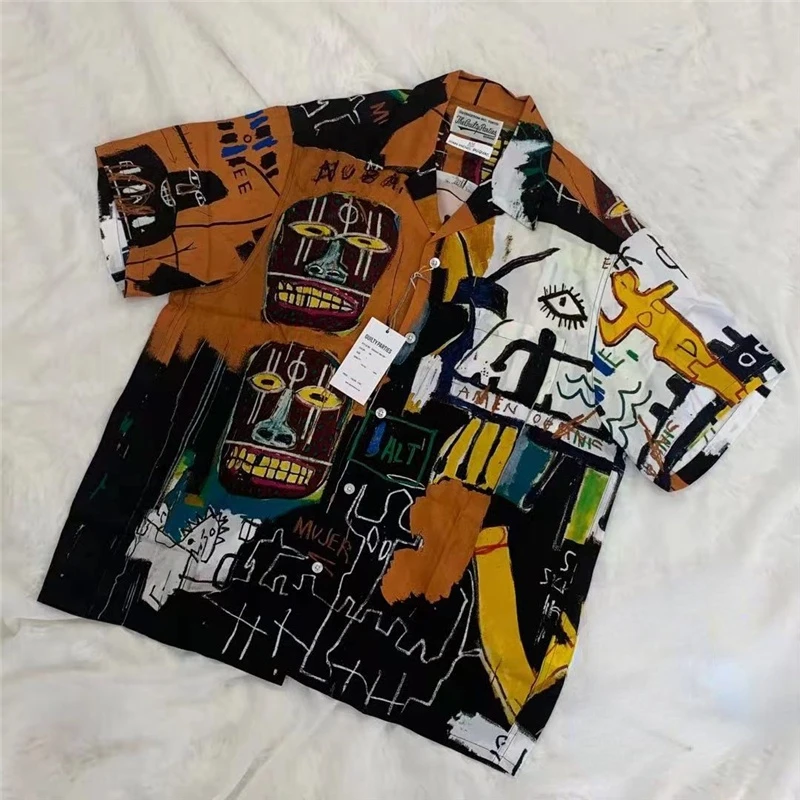 Orange Graffiti WACKO MARIA Fashion Shirt Men 1:1 High Quality WACKO MARIA Summer Hawaiian Women Tees Streetwear Shirts
Orange Graffiti WACKO MARIA Fashion Shirt Men 1:1 High Quality WACKO MARIA Summer Hawaiian Women Tees Streetwear Shirts
