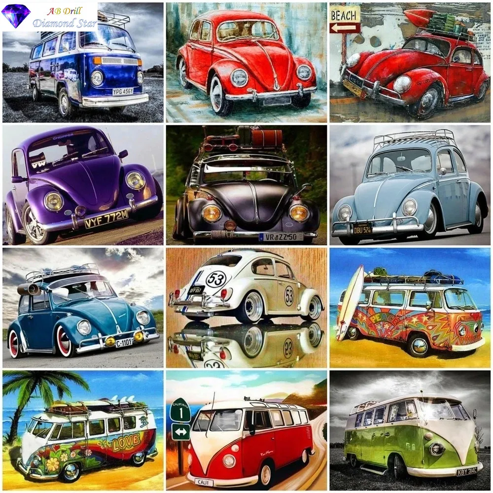 5D AB square round full drill Diamond Painting Diamond Embroidery classic cars Pour glue velvet canvas Art Home Decor
5D AB square round full drill Diamond Painting Diamond Embroidery classic cars Pour glue velvet canvas Art Home Decor