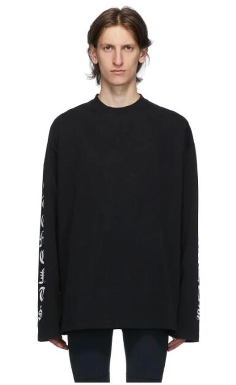22SS Sanskrit Letters Printed on The Side EU Size Vetements T Shirt Long Sleeves Men Women Loose Fit Spirng Autumn Military
22SS Sanskrit Letters Printed on The Side EU Size Vetements T Shirt Long Sleeves Men Women Loose Fit Spirng Autumn Military