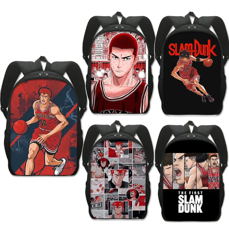 

Anime Slam Dunk Backpack for Boys Girls School Bags Basketball Team Shohoku Children Bookbag Casual Rucksack Mochila