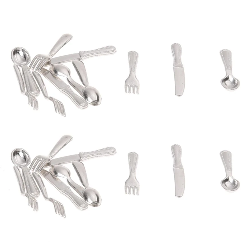 Набор миниатюрной посуды из нержавеющей стали для кукольного домика 1/12, 24 шт.
Набор миниатюрной посуды из нержавеющей стали для кукольного домика 1/12, 24 шт.