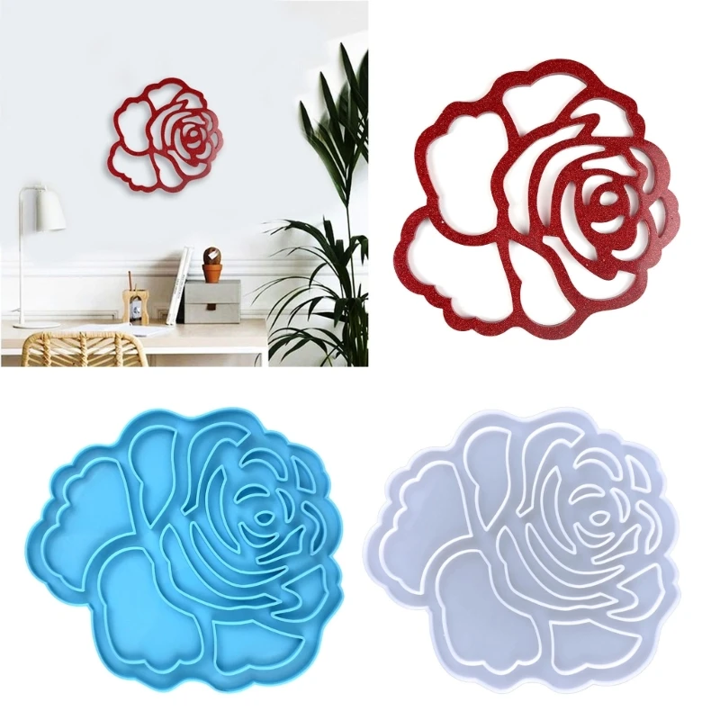 Wall Hanging Resin Moulds Flower-shape Silicone Moulds Hollow Rose Epoxy Mould for DIY Craft Valentine's Home Decoration
Wall Hanging Resin Moulds Flower-shape Silicone Moulds Hollow Rose Epoxy Mould for DIY Craft Valentine's Home Decoration