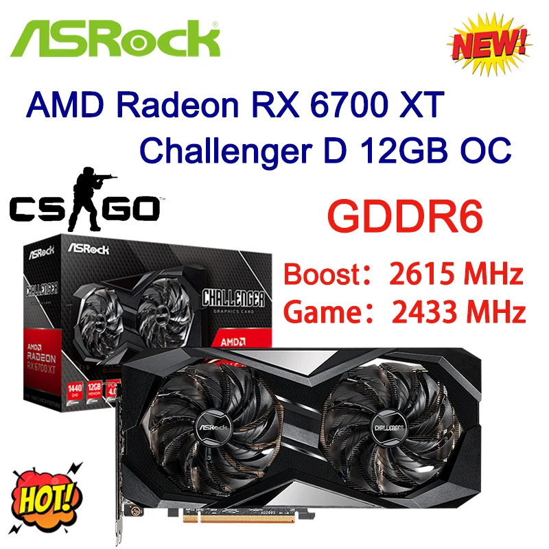 Видеокарта ASROCK AMD Radeon RX 6700 XT Challenger D 12 Гб OC 6700XT Pro, видеокарта GDDR6 192 бит PCI Express 4,0 16 Гб/с, новинка
Видеокарта ASROCK AMD Radeon RX 6700 XT Challenger D 12 Гб OC 6700XT Pro, видеокарта GDDR6 192 бит PCI Express 4,0 16 Гб/с, новинка
