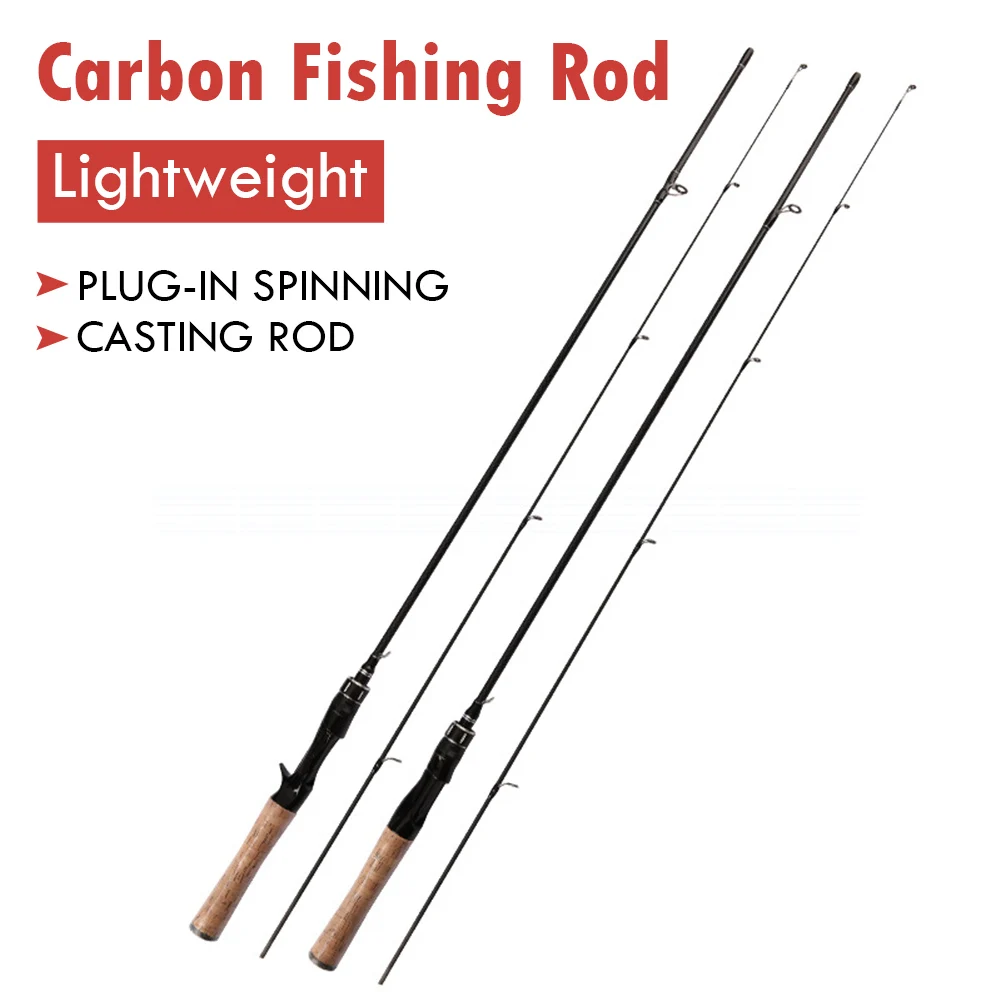 1.65m/1.8m Carbon Spun Cast Rod UL Power Spinning Fishing Rod Carbon Fiber Bait Rod 2 Sections Lightweight Fishing Rod
1.65m/1.8m Carbon Spun Cast Rod UL Power Spinning Fishing Rod Carbon Fiber Bait Rod 2 Sections Lightweight Fishing Rod
