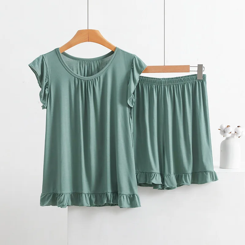 Plus-size pajamas for women's new sleeveless top and shorts set Summer women's pajamas set
Plus-size pajamas for women's new sleeveless top and shorts set Summer women's pajamas set