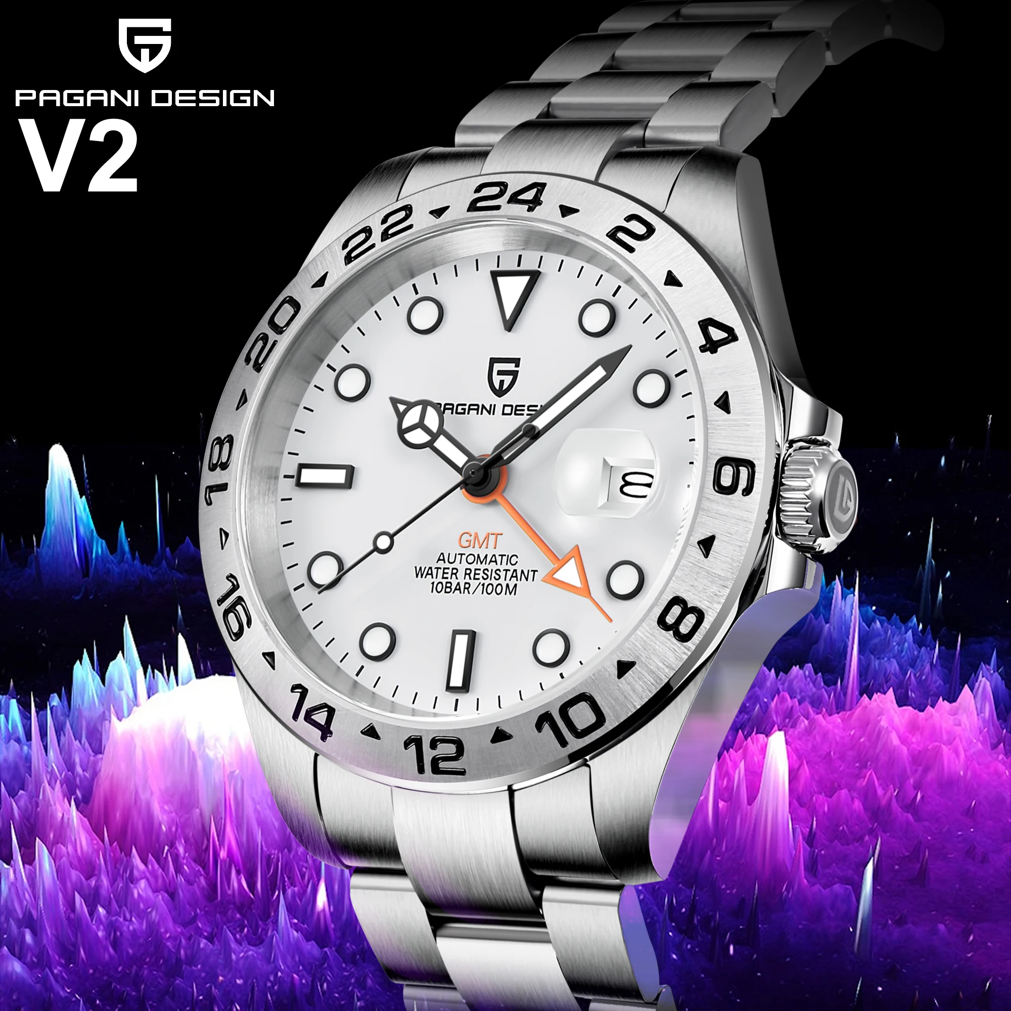 GMT PAGANI DESIGN 2023 Classic Pilot 42mm Men Mechanical Watch Automatic Spots Sapphire Waterproof Stainless Steel Reloj Hombre
GMT PAGANI DESIGN 2023 Classic Pilot 42mm Men Mechanical Watch Automatic Spots Sapphire Waterproof Stainless Steel Reloj Hombre
