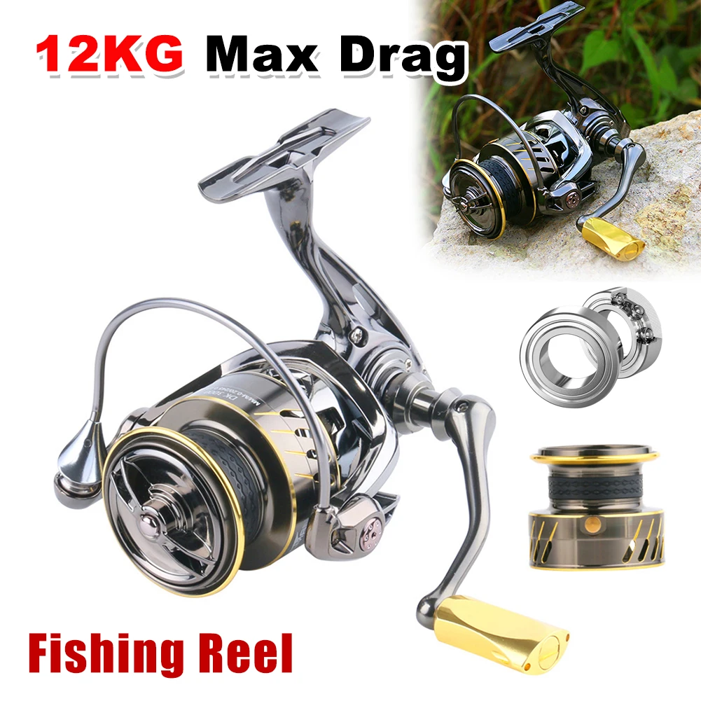 All-metal Reinforced Frame Fishing Reel 12KG Max Drag Altwater-proof Stainless Steel Bearings Fishing Tackle Accessories
All-metal Reinforced Frame Fishing Reel 12KG Max Drag Altwater-proof Stainless Steel Bearings Fishing Tackle Accessories