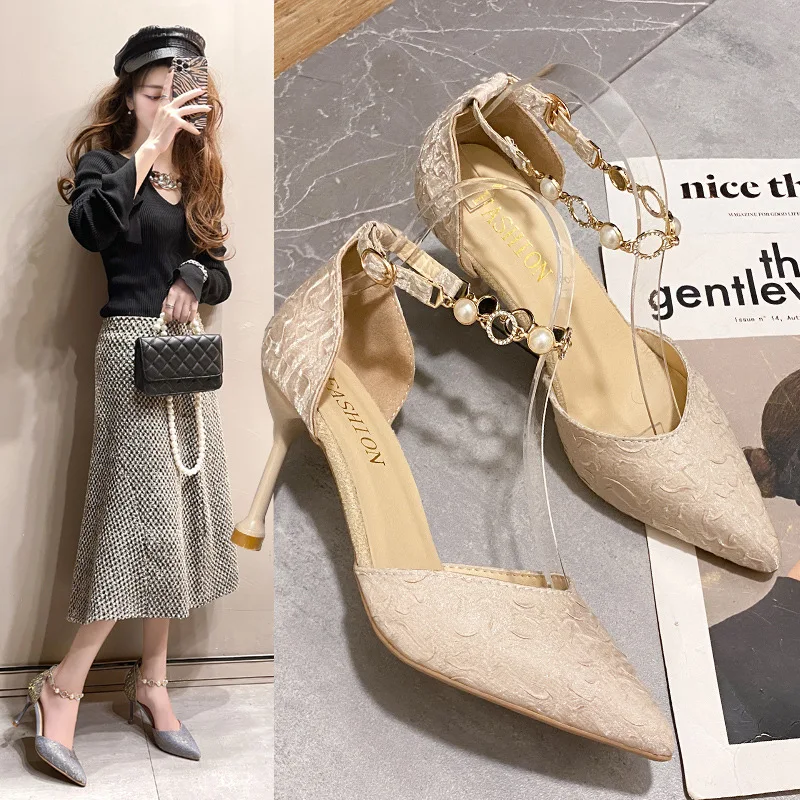 Fashion Stiletto Heel Pumps Shoes for Women 2022 Elegant Comfortable Wedding Shoes Bride Women Shoes Luxury Brand High Quality
Fashion Stiletto Heel Pumps Shoes for Women 2022 Elegant Comfortable Wedding Shoes Bride Women Shoes Luxury Brand High Quality