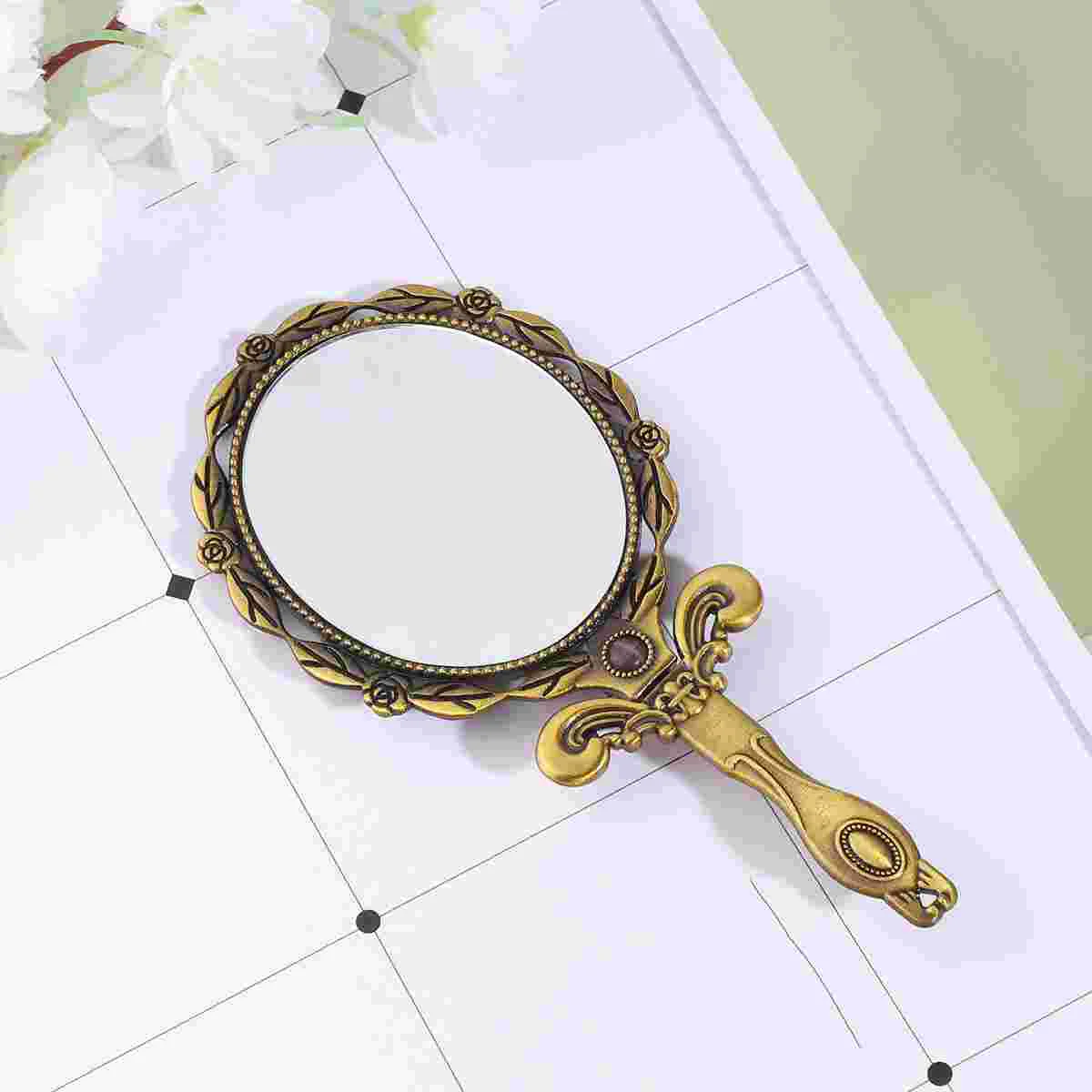Mirror Vintage Handheld Hand Travel Handle Folding Makeup Vanity Mirrors Women Compact Pocket Foldable Personal Purse Stand
Mirror Vintage Handheld Hand Travel Handle Folding Makeup Vanity Mirrors Women Compact Pocket Foldable Personal Purse Stand