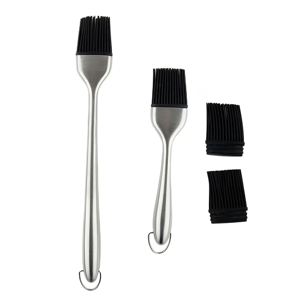 4X/Set Stainless Steel BBQ Brush Oil Brush Cooking Silicone Brushes For Kitchen Grilling Baking Cooking Brushes Barbecue Tools
4X/Set Stainless Steel BBQ Brush Oil Brush Cooking Silicone Brushes For Kitchen Grilling Baking Cooking Brushes Barbecue Tools