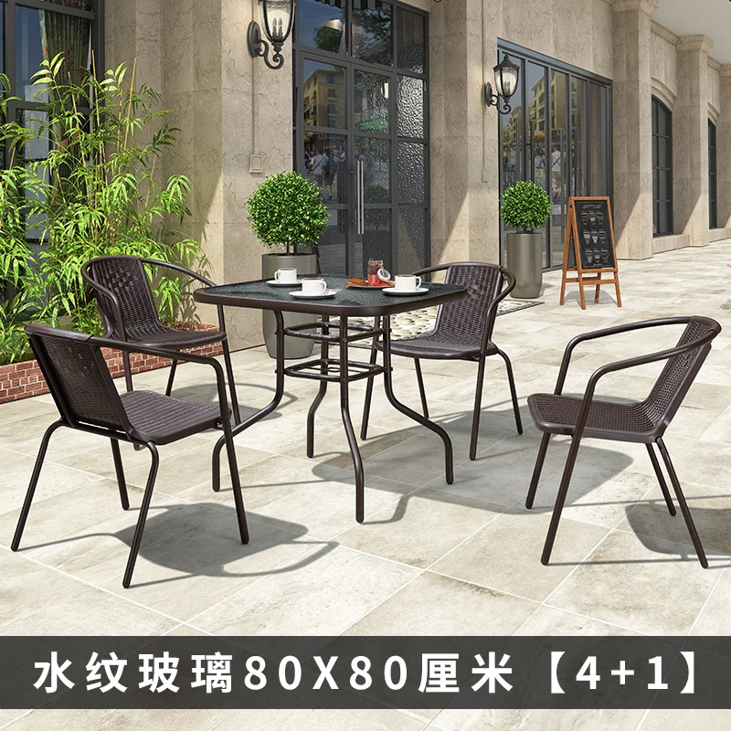 Garden tables and chairs outdoor terrace imitation rattan chair with umbrella courtyard balcony stalls outdoor leisure chairs
Garden tables and chairs outdoor terrace imitation rattan chair with umbrella courtyard balcony stalls outdoor leisure chairs