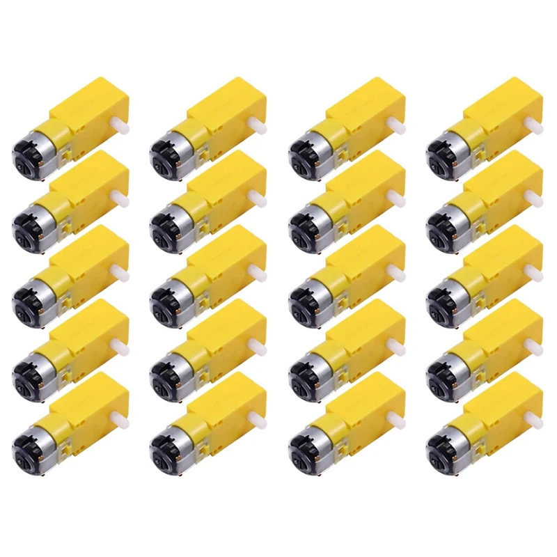 20 Pieces DC 70MA (3V) Robot Intelligent Car DIY Dual Shaft Gear TT Motor For Robot Car MCU 7X2.2X1.8Cm
20 Pieces DC 70MA (3V) Robot Intelligent Car DIY Dual Shaft Gear TT Motor For Robot Car MCU 7X2.2X1.8Cm
