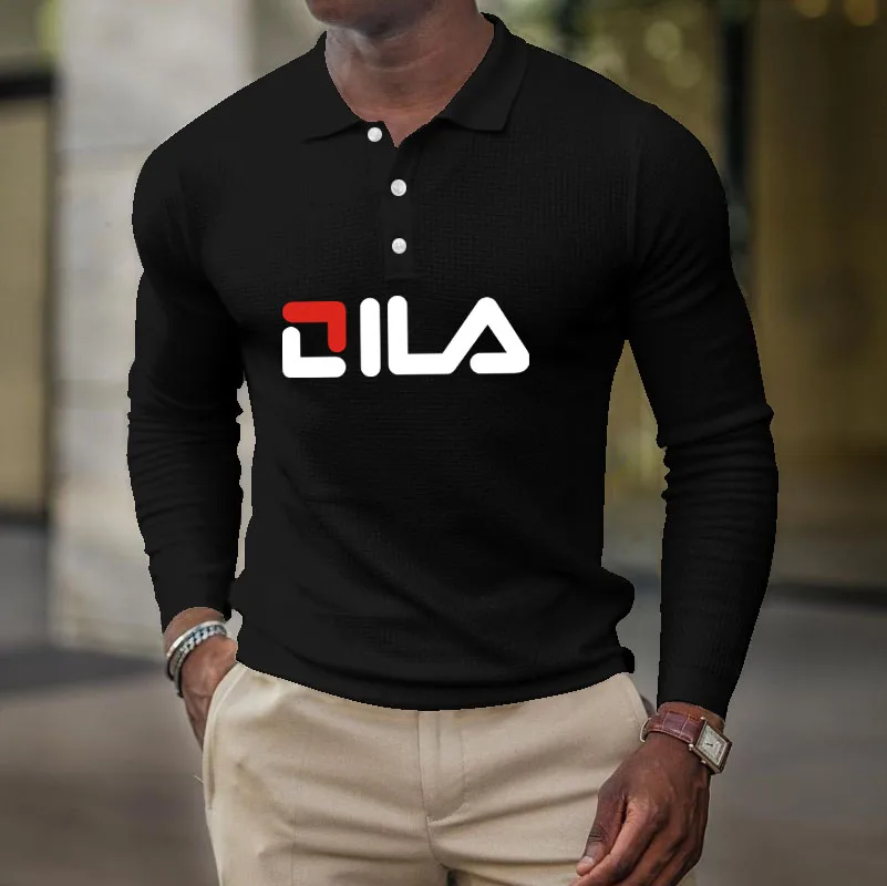 Spring and Autumn Men's Casual Long Sleeve Sports Polo Shirt Men's Solid Color Fashion Printed Bottom Shirt High Quality Tops
Spring and Autumn Men's Casual Long Sleeve Sports Polo Shirt Men's Solid Color Fashion Printed Bottom Shirt High Quality Tops