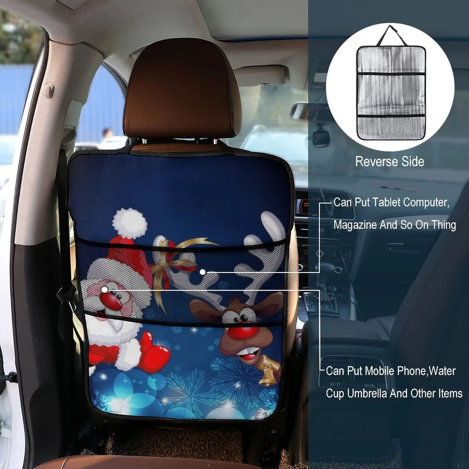 Merry Christmas Elk Car Seat Back Storage Bag Foldable Dining Table Storage Bag Car Seat Storage Bag Santa Snowflake
Merry Christmas Elk Car Seat Back Storage Bag Foldable Dining Table Storage Bag Car Seat Storage Bag Santa Snowflake