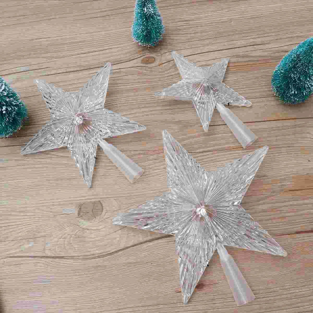 3pcs Christmas Tree Topper Pentagram Colorful Lights Treetop Treetop Star Christmas Decor Lamp for Party
3pcs Christmas Tree Topper Pentagram Colorful Lights Treetop Treetop Star Christmas Decor Lamp for Party