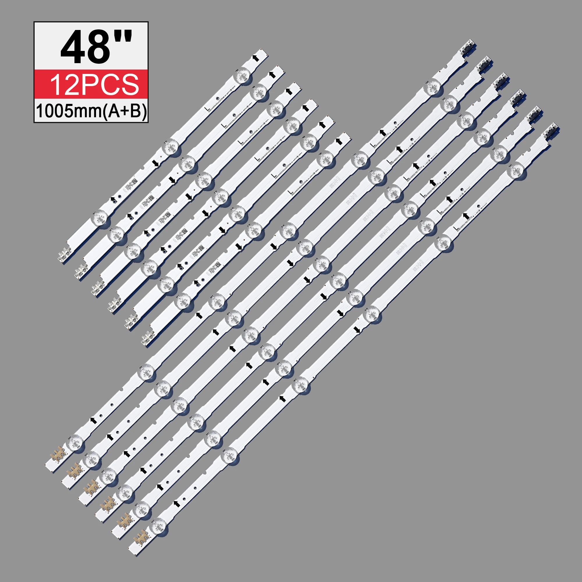 12 PCS LED backlight strip for Samsung UE48H6400 UE48H6200AK BN96-30453A 30454A D4GE-480DCA 480DCB-R3 R2 38891A 38892A 30418A
12 PCS LED backlight strip for Samsung UE48H6400 UE48H6200AK BN96-30453A 30454A D4GE-480DCA 480DCB-R3 R2 38891A 38892A 30418A