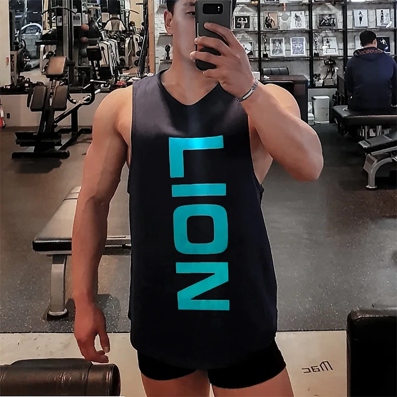Fashion Casual Cotton Gym Tank Tops Men Sleeveless Tank Tops Men Bodybuilder Workout Mens Fitness Clothing Sport Singlet Running
Fashion Casual Cotton Gym Tank Tops Men Sleeveless Tank Tops Men Bodybuilder Workout Mens Fitness Clothing Sport Singlet Running