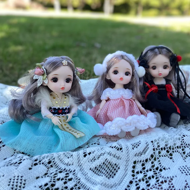New 8-minute Princess Doll Set 13 Joints Movable 16cm Cute BJD Doll 3D Eyes Girl DIY Family Toy Children Christmas Holiday Gift
New 8-minute Princess Doll Set 13 Joints Movable 16cm Cute BJD Doll 3D Eyes Girl DIY Family Toy Children Christmas Holiday Gift