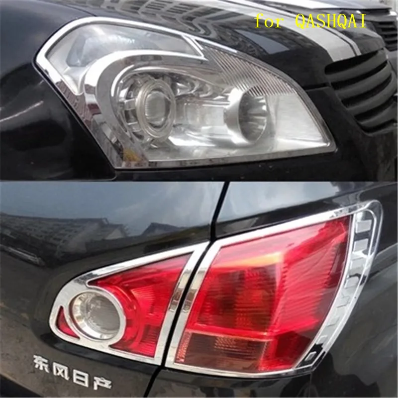 high quality ABS Chrome Front headlight Lamp Cover Rear headlight Lamp Cover For Nissan QASHQAI 2007- 2013 Car Styling
high quality ABS Chrome Front headlight Lamp Cover Rear headlight Lamp Cover For Nissan QASHQAI 2007- 2013 Car Styling