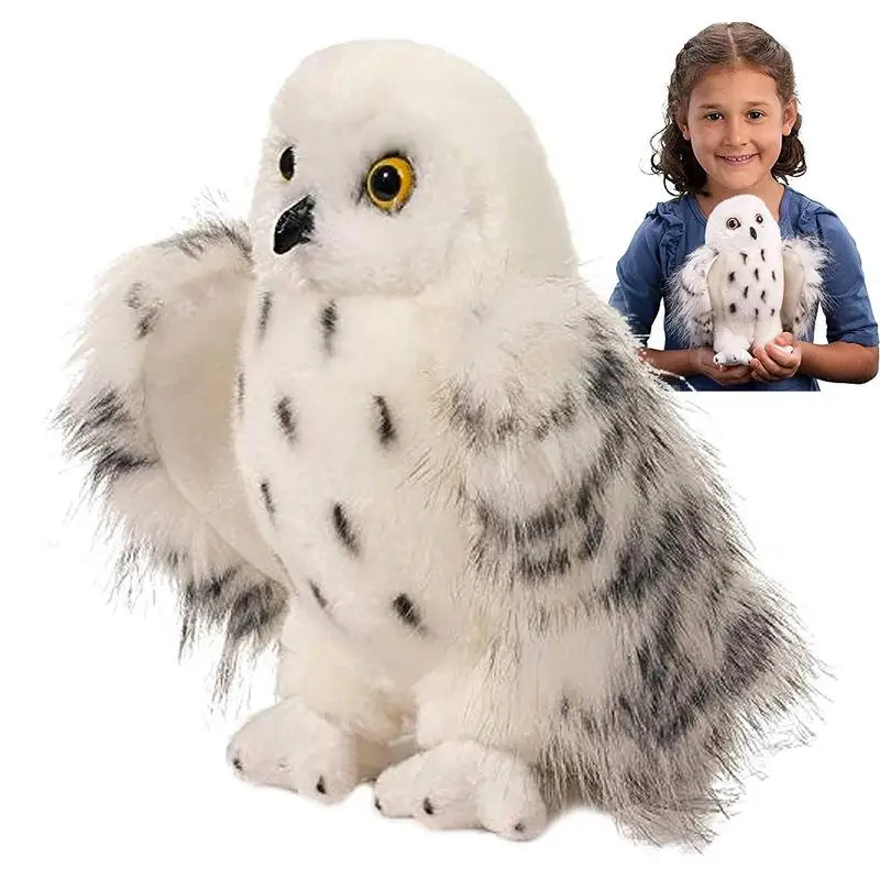 

Cute Owl Stuffed Plush Doll Soft Stuffed Simulated Snow Owls Toy Hedwig Owl Plush Doll For Kids Xmas Birthday Party Gift decor