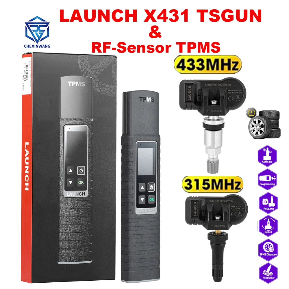 Диагностические инструменты LAUNCH X431 TSGUN, прибор для диагностики давления в шинах для X431 V/V +/PRO3S/PAD V, активатор датчика автомобильных шин, чтение, обучение программированию
Диагностические инструменты LAUNCH X431 TSGUN, прибор для диагностики давления в шинах для X431 V/V +/PRO3S/PAD V, активатор датчика автомобильных шин, чтение, обучение программированию