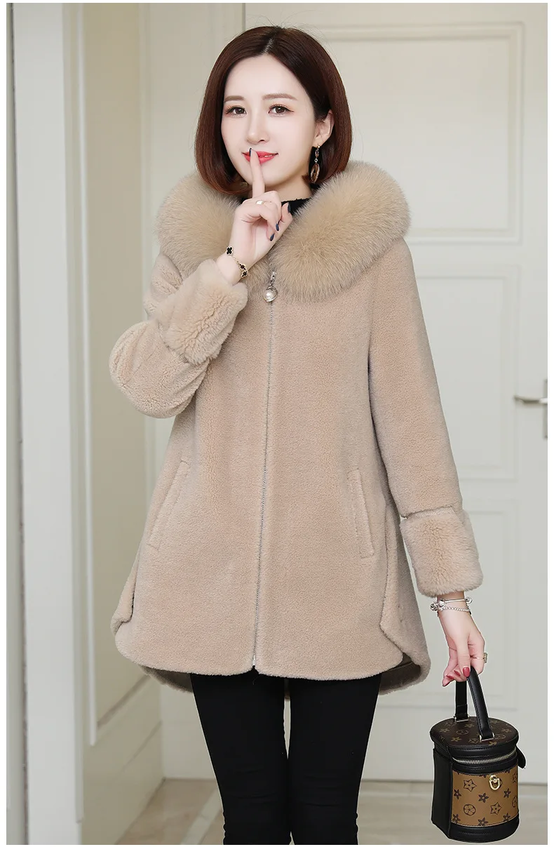 Sheep Fleece Coat for Women 2023 New Winter Grain Wool Fox Hair Fur Coat Lamb Hair
Sheep Fleece Coat for Women 2023 New Winter Grain Wool Fox Hair Fur Coat Lamb Hair