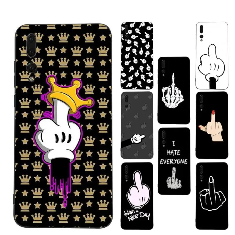 Cartoon Middle Finger Phone Case Soft Silicone Case For Huawei P 30lite p30 20pro p40lite P30 Capa
Cartoon Middle Finger Phone Case Soft Silicone Case For Huawei P 30lite p30 20pro p40lite P30 Capa
