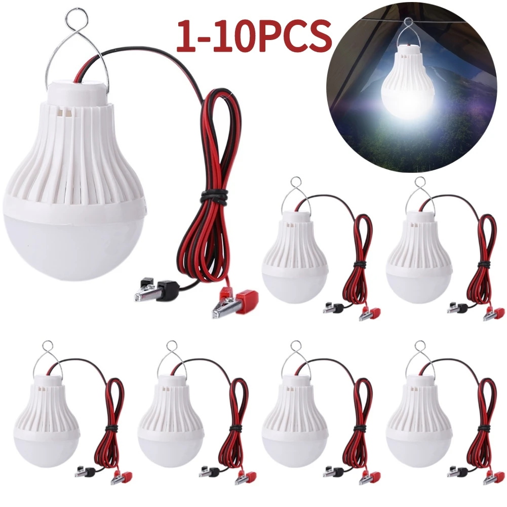 1-10pcs LED Lamp DC 12V LED Bulbs Lamp Portable Tent Camping Light Outdoor Camp Tent Night Fishing Hanging Light Luminaria 5W
1-10pcs LED Lamp DC 12V LED Bulbs Lamp Portable Tent Camping Light Outdoor Camp Tent Night Fishing Hanging Light Luminaria 5W