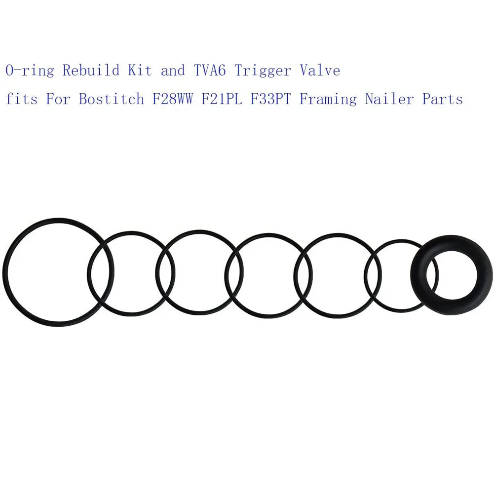 O-ring Rebuild Kit And TVA6 Trigger Valve For Bostitch F21PL F28WW F33PT Framing Nailer Parts Rubber O-ring Seal Repair Parts
O-ring Rebuild Kit And TVA6 Trigger Valve For Bostitch F21PL F28WW F33PT Framing Nailer Parts Rubber O-ring Seal Repair Parts