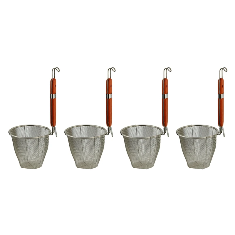 4X Wooden Handle Stainless Steel Kitchen Ware Dumplings Noodles Mesh Strainer 5.3 Inch X 4.9 Inch
4X Wooden Handle Stainless Steel Kitchen Ware Dumplings Noodles Mesh Strainer 5.3 Inch X 4.9 Inch