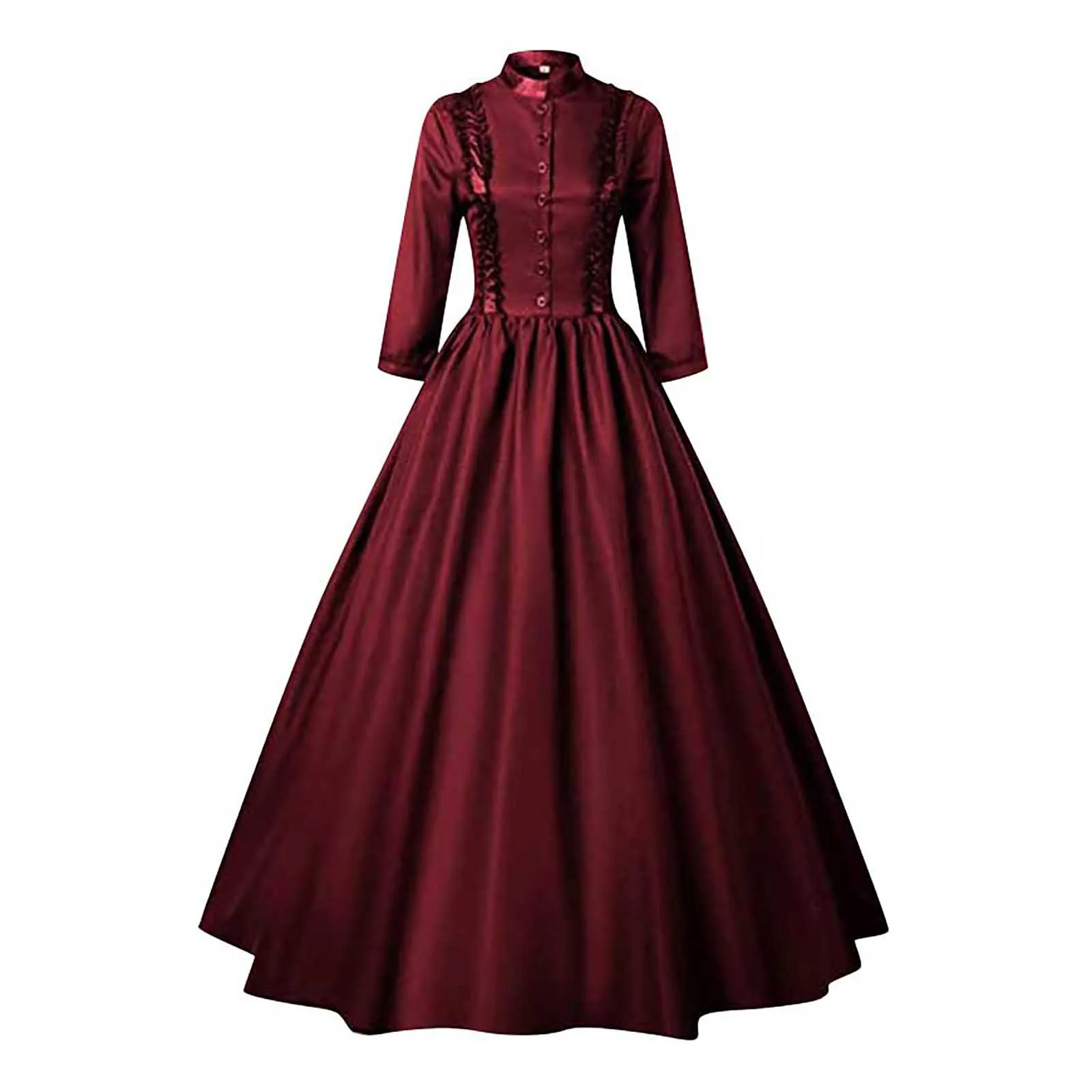 Women's Medieval Gothic Princess Victoria Long Sleeve Dress Retro Irregular Hem Slim Hatted Skirt Steampunk Tip Hat Cape Dress
Women's Medieval Gothic Princess Victoria Long Sleeve Dress Retro Irregular Hem Slim Hatted Skirt Steampunk Tip Hat Cape Dress