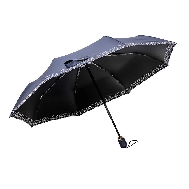 Three-folding Fully Automatic Folding Umbrella Large Double Female Sun And Rain Dual-use UV Protection Sun Umbrella
Three-folding Fully Automatic Folding Umbrella Large Double Female Sun And Rain Dual-use UV Protection Sun Umbrella