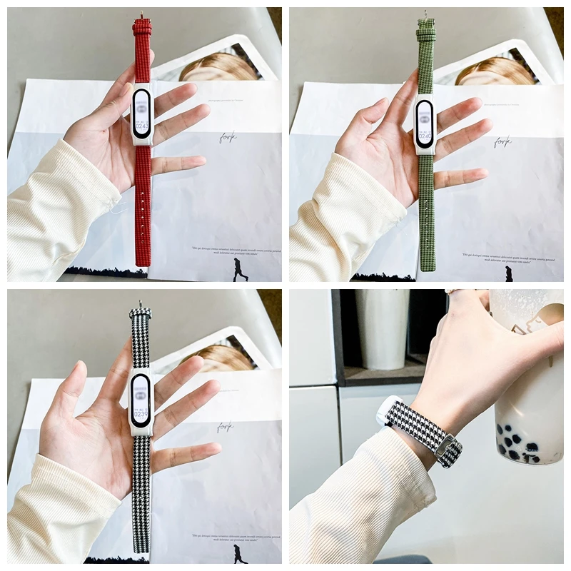 Strap For Xiaomi Mi Band 6 5 Watch Band Fashion Canvas Grid Lattice Bracelet Replacement For Miband 4 3 Wristband Correa Straps
Strap For Xiaomi Mi Band 6 5 Watch Band Fashion Canvas Grid Lattice Bracelet Replacement For Miband 4 3 Wristband Correa Straps