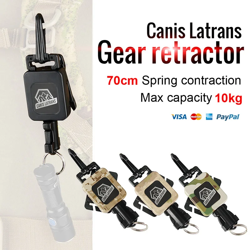 Canis Latrans Tactical Military Gear Retractor Stainless Steel CP DD AT Color For Tactical Backpack Airsoft Gun GZ33-0081
Canis Latrans Tactical Military Gear Retractor Stainless Steel CP DD AT Color For Tactical Backpack Airsoft Gun GZ33-0081