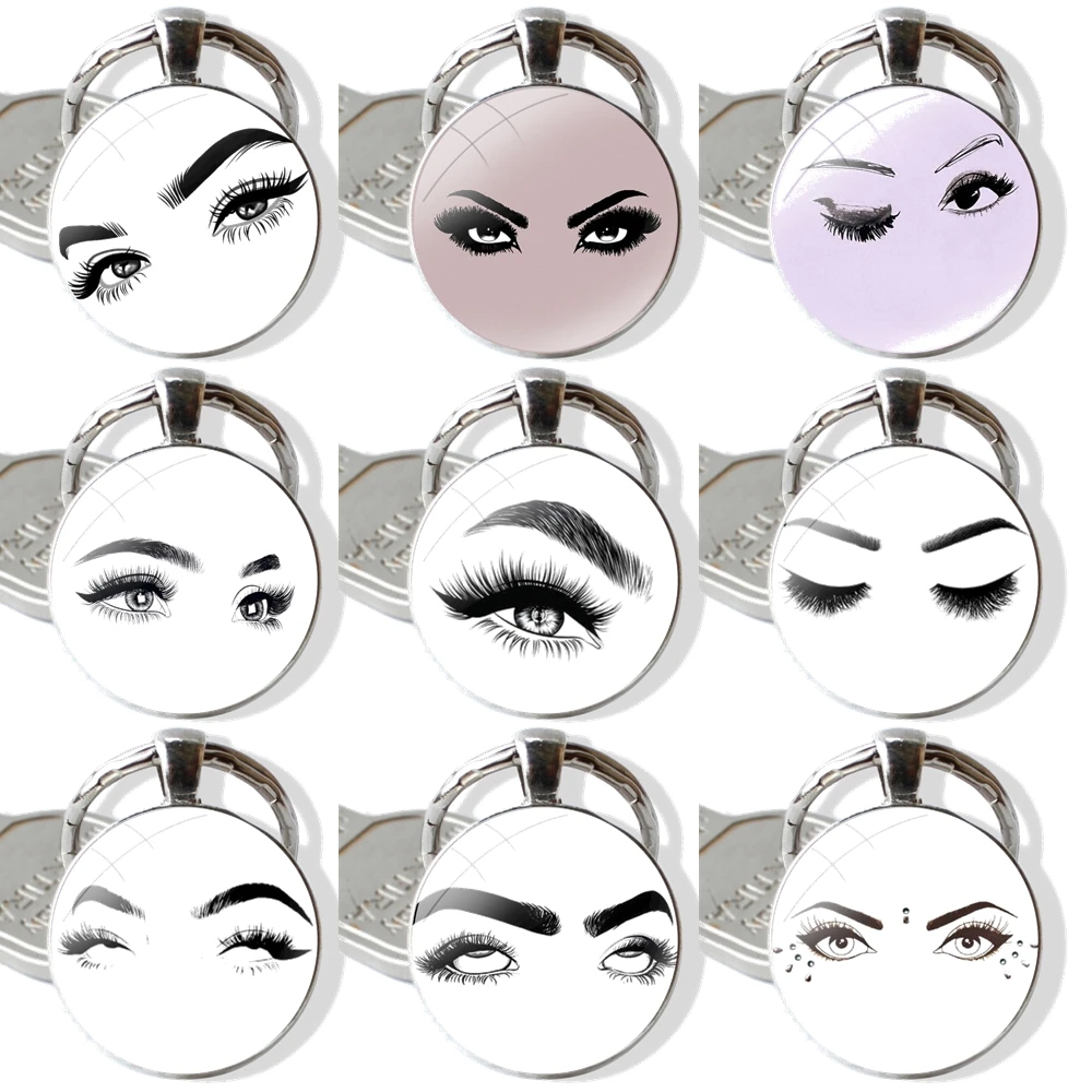 Брелок для ключей ручной работы с изображением ресниц и бровей
Брелок для ключей ручной работы с изображением ресниц и бровей