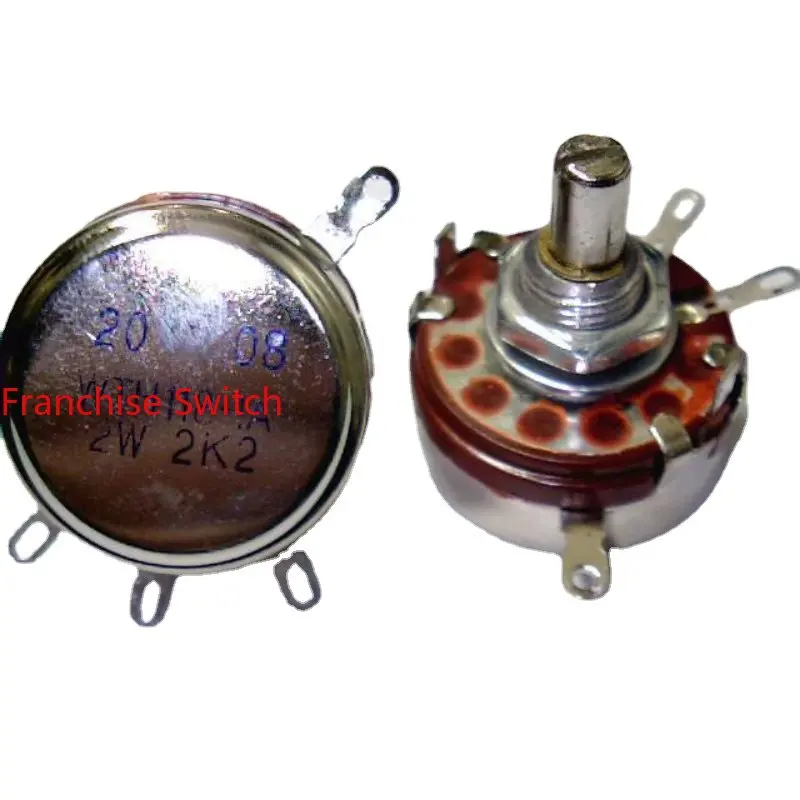10PCS WTH118-1A Carbon Film Potentiometer 2W 1K 2K2 4K7 10K 22K 47K 100K 470K
10PCS WTH118-1A Carbon Film Potentiometer 2W 1K 2K2 4K7 10K 22K 47K 100K 470K