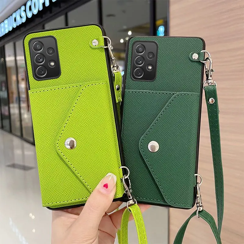 Suitable For Samsung Galaxy A32 5G Leather Soft Phone Case, Change Card Bag, Crossbody Strap Lanyard
Suitable For Samsung Galaxy A32 5G Leather Soft Phone Case, Change Card Bag, Crossbody Strap Lanyard
