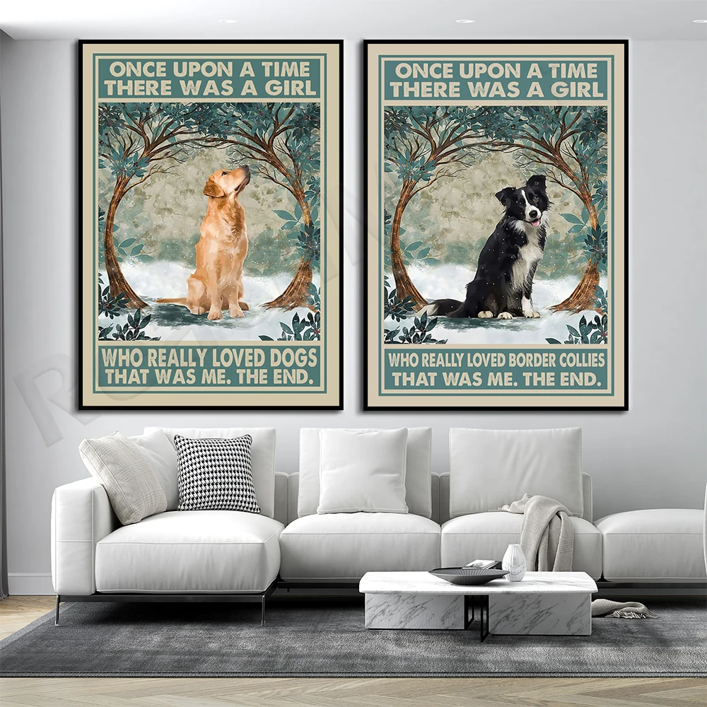 Once upon a time there was a girl I liked very much, golden retriever, border collie is me poster love dog gift decoration print
Once upon a time there was a girl I liked very much, golden retriever, border collie is me poster love dog gift decoration print