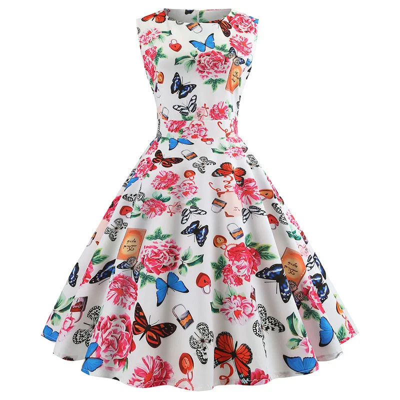 2023 New Autumn Vintage Dresses Women Slim Sleeveless A Line Office Work Laides Elegant Party Casual Floral Print Tunic
2023 New Autumn Vintage Dresses Women Slim Sleeveless A Line Office Work Laides Elegant Party Casual Floral Print Tunic
