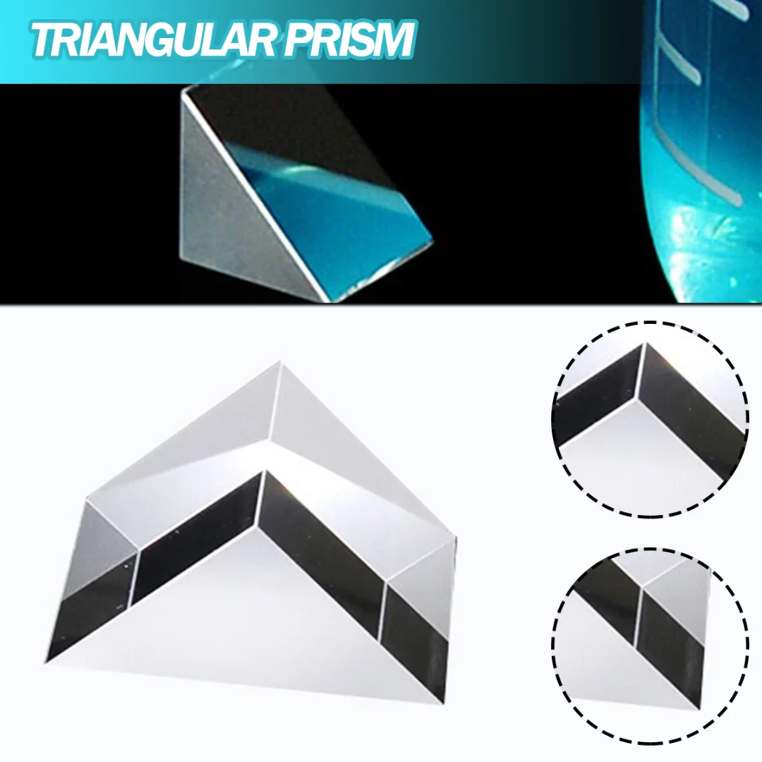 Mayitr 1pc Optical K9 Glass Material Prism Isosceles Right Angle Triangular Prisms 10mmX10mmX10mm For Teaching Decor
Mayitr 1pc Optical K9 Glass Material Prism Isosceles Right Angle Triangular Prisms 10mmX10mmX10mm For Teaching Decor
