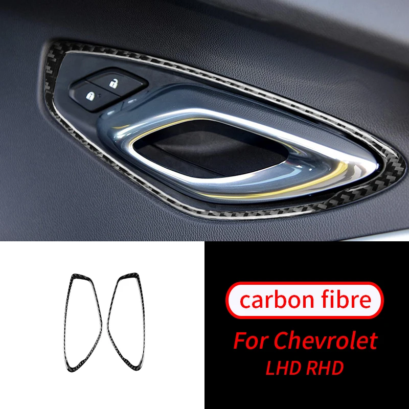 For Chevrolet Camaro 2017-2019 2 PCS Real Carbon Fiber Door Handle Frame Sticker Trim Car Interior Accessories 
For Chevrolet Camaro 2017-2019 2 PCS Real Carbon Fiber Door Handle Frame Sticker Trim Car Interior Accessories
