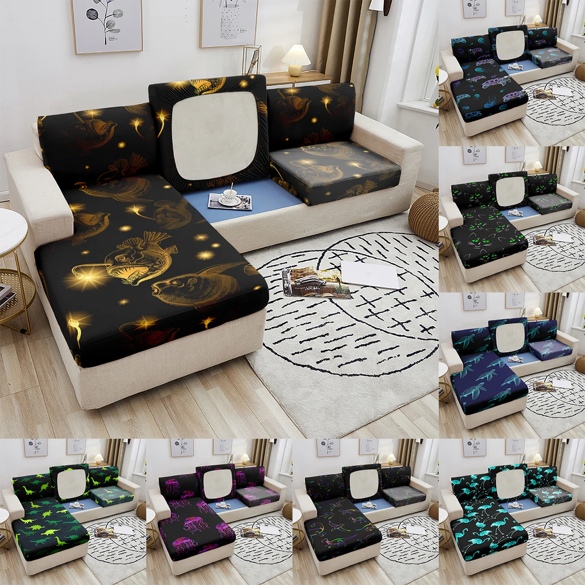 Animal Pattern Sofa Seat Cushion Cover Furniture Protector Elastic Sofa Seat Cushion Covers for Living Room Stretch Couch Cover
Animal Pattern Sofa Seat Cushion Cover Furniture Protector Elastic Sofa Seat Cushion Covers for Living Room Stretch Couch Cover