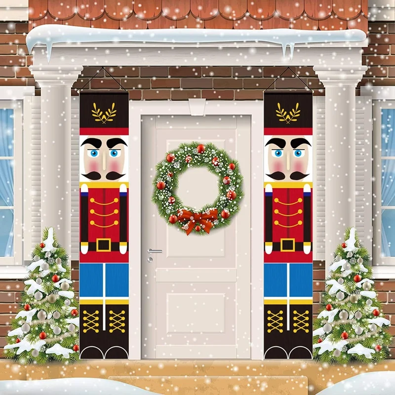 Merry Christmas Banner Christmas Porch Sign Decorations For Door Or Wall Hanging Nutcracker Banner
Merry Christmas Banner Christmas Porch Sign Decorations For Door Or Wall Hanging Nutcracker Banner