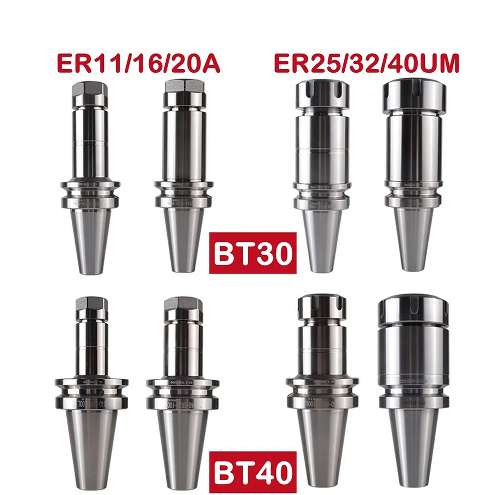 Chuck Handle HRC 58-62 Precision ER 11 16 20 A 25 32 40 UM Collet Chuck Holder BT 30 40 Taper Shank CNC 0.005mm Runout
Chuck Handle HRC 58-62 Precision ER 11 16 20 A 25 32 40 UM Collet Chuck Holder BT 30 40 Taper Shank CNC 0.005mm Runout