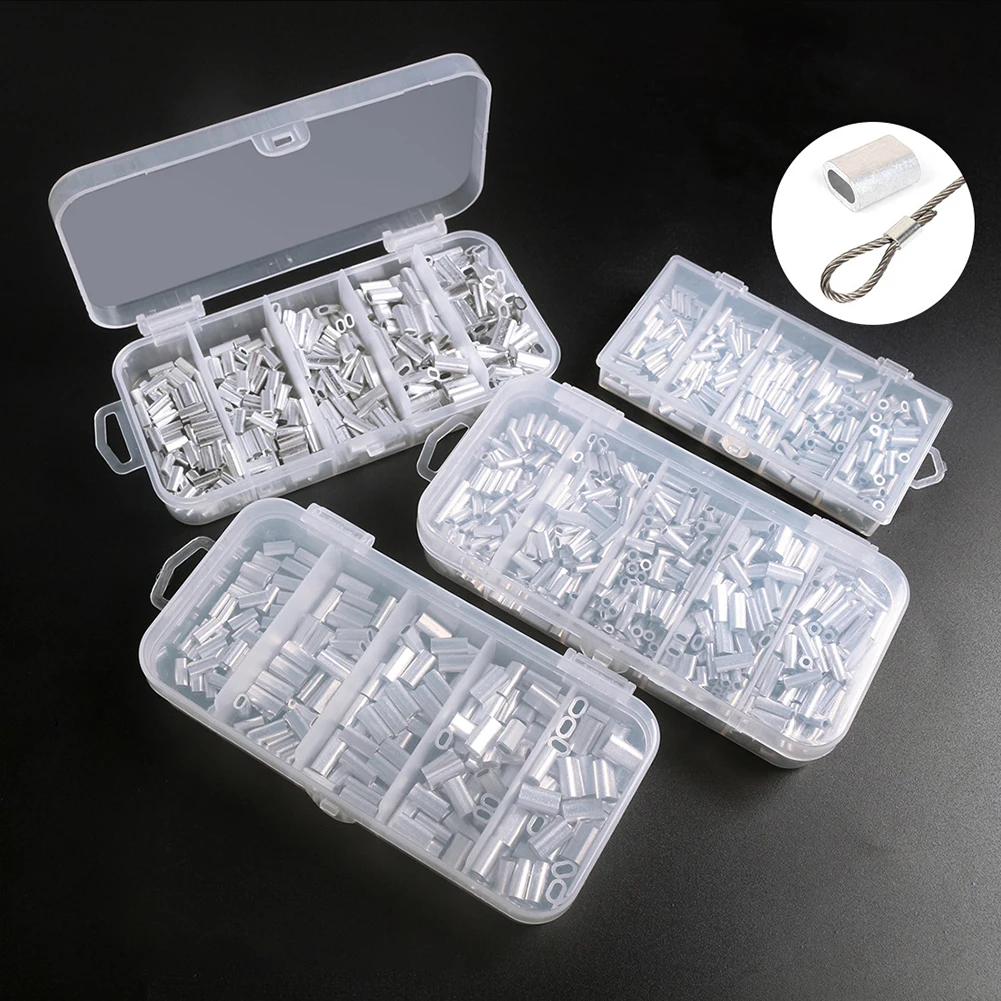200/250/300/500pcs Single/Double Barrel Crimp Sleeves Fishing Line Tube Connector Fishing Crimp Sleeves Connector For Leader Rig
200/250/300/500pcs Single/Double Barrel Crimp Sleeves Fishing Line Tube Connector Fishing Crimp Sleeves Connector For Leader Rig