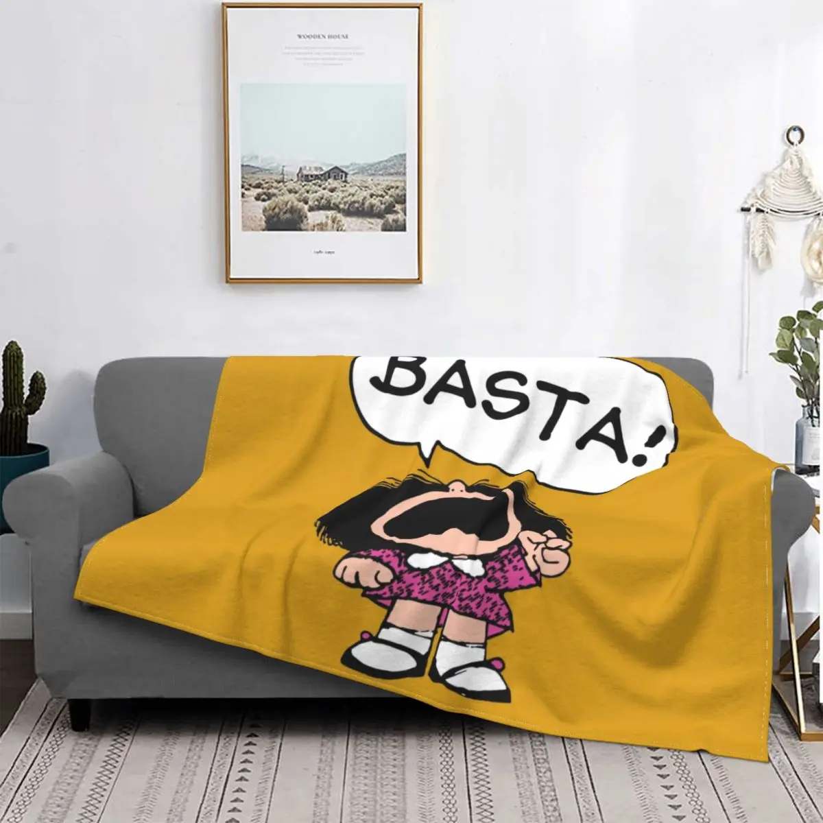 Mafalda Basta Blanket Soft Fleece Autumn Warm Flannel Quino Argentina Cartoon Throw Blankets for Sofa Car Bedding Quilt
Mafalda Basta Blanket Soft Fleece Autumn Warm Flannel Quino Argentina Cartoon Throw Blankets for Sofa Car Bedding Quilt