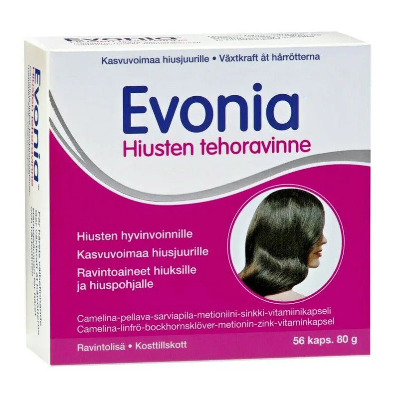 Колпачки с витаминами Evonia Hiusten tehoravinne N56, питательные вещества для волос и кожи головы, предотвращающие выпадение волос
Колпачки с витаминами Evonia Hiusten tehoravinne N56, питательные вещества для волос и кожи головы, предотвращающие выпадение волос